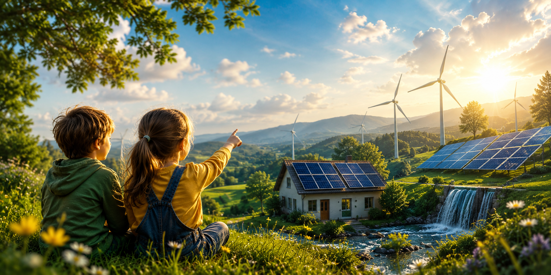Sprievodca pre rodičov: ako vysvetliť deťom zelenú energiu?